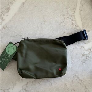 STATE Olive Fanny Pack with Black Strap